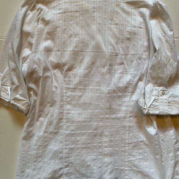 DENVER HAYES Women's 100% Cotton Button-Down Blouse, Sz L - Picture 7 of 10